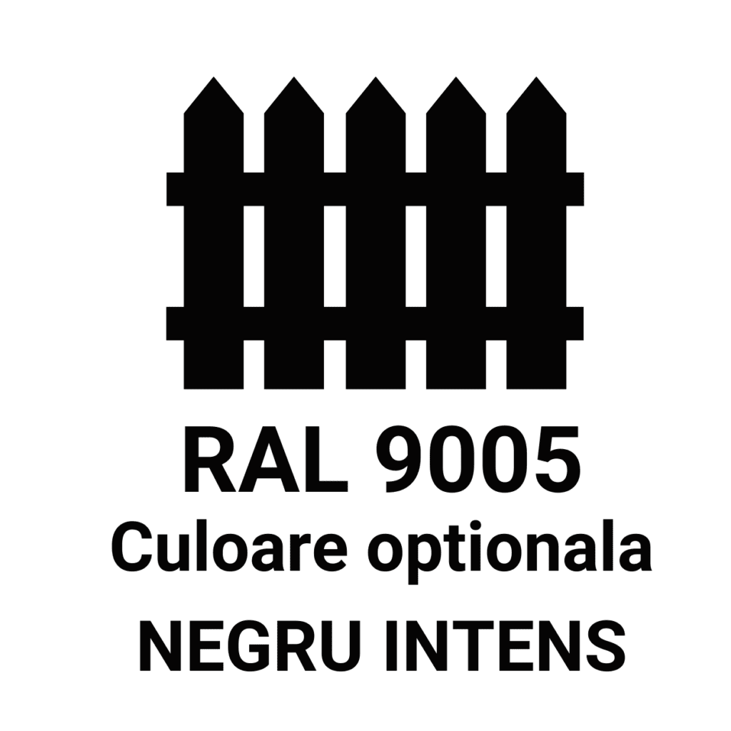 Garduri de alumimiu NEGRU
